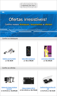Modelos prontos para envio de campanhas de e-mail marketing