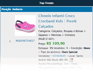 crocs mercadolivre