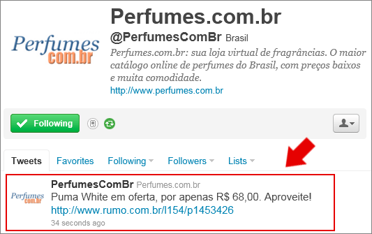 Perfil da loja virtual no X: Integração com o X via site administrativo da loja virtual no Fastcommerce