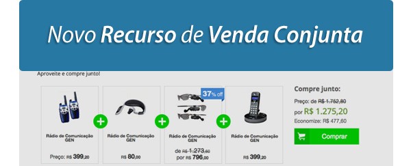 Novo recurso de venda conjunta Novo recurso de venda conjunta